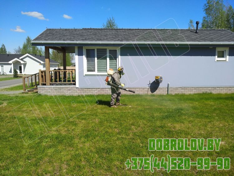 Акарицидная обработка территории от клещей